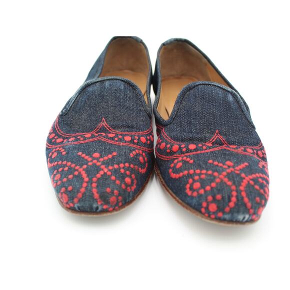 Stubbs & Wootton Loafer Mens Size 10.5 Blue Denim Slip On Slipper Shoe Preppy main image 6